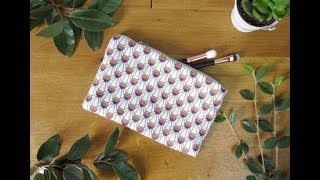 DIY Couture  apprenez à coudre une pochette en tissu avec une fermeture éclair [upl. by Tterrag561]