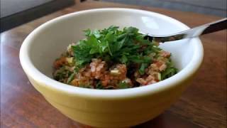 Eetch Salad Bulgur Salad Armenian Tabbouleh  التبولة الارمنيه [upl. by Acinoryt]