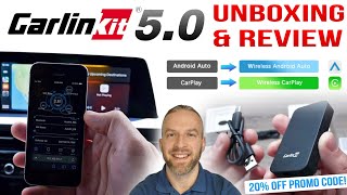 Carlinkit 50 2air Wireless Android Auto amp Apple Carplay Adapter  Unboxing amp Review [upl. by Rudiger782]