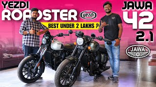 Yezdi Roadster Vs Jawa 42 21🏍️–Paisa Vasool Kon 🔥Best Bike Under 2 Lakh💥Best Bikes India 2023🔥 [upl. by Fleisig361]