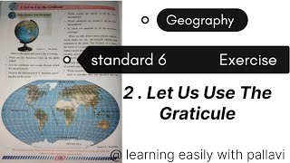 Exercise  Class 6  Geography  let us use the graticule Learningeasilywithpallavi geography [upl. by Wolfgram]