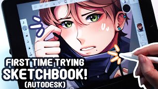 Tyring out Sketchbook autodesk For the 1st time [upl. by Schuyler]