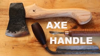 How to Make and Hang an Axe Handle  Woodworking [upl. by Ahtelrac]