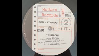 Leon Haywood  Tenderoni Instrumental 1984 [upl. by Gregorio170]