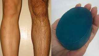 Homemade Hair Removal Soap  Removal Facial amp Body Hair Permanently At Home [upl. by Esojnauj]