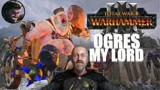 Ogre Kingdoms vs Exiles of Khorne Battle Gameplay  Total War WARHAMMER III [upl. by Itsuj270]