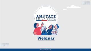 Webinar Anótate en la lista [upl. by Anyzratak]