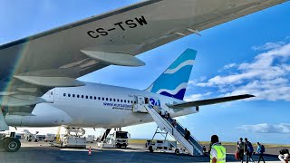 EPIC Full Flight Review – Boeing 777243ER Ponta Delgada to Lisbon – EuroAtlantic Airways [upl. by Peugia]