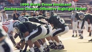 1994 North Texas Football Offensive Highlight Video [upl. by Crichton883]