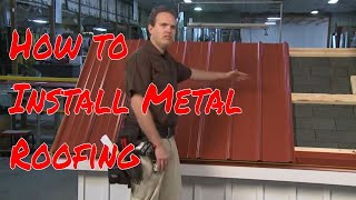 Installing Metal Roofing Panels [upl. by Mair]