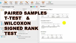 Paired Sample TTEST and Wilcoxon Signed Rank Test [upl. by Sally]