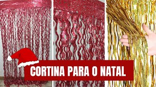 CORTINA DE FITAS PARA O NATAL [upl. by Garibald]