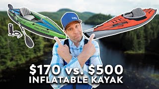 Whats the Best Beginner Inflatable Kayak 170 vs 500 Inflatable Kayak [upl. by Sudbury759]