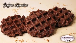 Recette des Gaufres Liégeoises Tout Chocolat [upl. by Allehc]