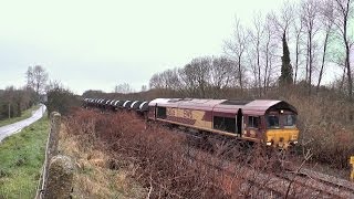 66126 amp 60040 Diverted Margam to Trostre Coils 15122013 [upl. by Ferde]