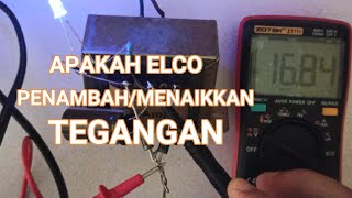 Charger Aki Sederhana  Menambah Elco Tegangan naik  Cas Aki 12 Volt [upl. by Elleiand]