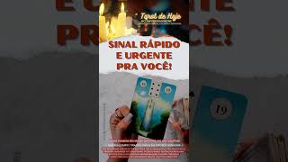 SINAL RÁPIDO E URGENTE PRA VOCÊ TAROT DE HOJE Tarôs ascartasrevelam tarogratis taroparatodos [upl. by Ronaele]