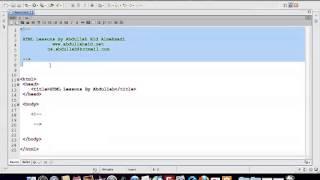 إحترف HTML في 46 دقيقة للأستاذ عبد الله عيد تجميعية دروس [upl. by Alguire941]