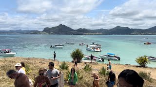 Island around Mauritius and waterfall [upl. by Angele]