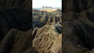 Badlands National Park badlands nationalpark nature drone [upl. by Ashling771]