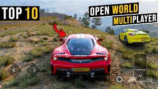 Top 10 OPEN WORLD Car Racing Games Like Forza horizon For Android amp iOS 2024  High Graphics [upl. by Afrika]