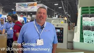 Worldwide Foam Interviews Smartfoam Machinery at Foam Expo 2023 [upl. by Netneuq828]