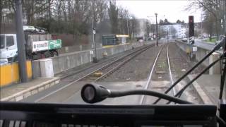 Straßenbahn Mülheim Führerstandsmitfahrt Linie 102 [upl. by Ardnuhsor]