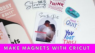 How to Make Magnets with Cricut Machine  CRICUT PRINT THEN CUT MAGNET  Stone City Magnetic Sheets [upl. by Jew311]