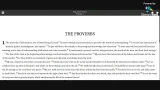 Proverbs 1 KJV audio with text [upl. by Tiphany]