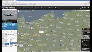 Stronka do podglądania lotów na żywo Flightradar24 [upl. by Gibe337]