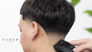 BARBER TUTORIAL TAPER FADE HAIRCUT FOR BEGINNERS [upl. by Kcira]