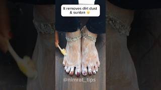 5 minutes dirt tan amp dead skin removal pedicure at home tips viralshort beautytips pedicure [upl. by Abbi]