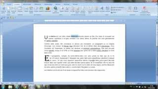 Cours et exercices sur les lettrines et liens hypertextes sur word cours gratuit [upl. by Vedi191]