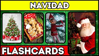 🎅 Aprende Vocabulario de Navidad con Flashcards para Niños  Método DOMAN y Bits de Inteligencia🎄 [upl. by Ellehcsor]