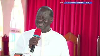 How Raila celebrated the first Sunday after his historic birthday ahead of Jaramogi Memorial Service [upl. by Gnuhp540]