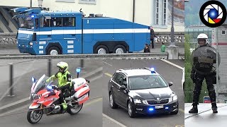 MAY DAY Zurich Riot Police in Action  1 Mai Zürich Einsatzfahrten [upl. by Mudenihc863]