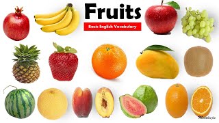 Fruits Name  Learn Fruits Name in English  Name of Fruits Basic English Learning  Unit  09 [upl. by Ingrid791]