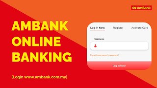 Cara Daftar Ambank Online Banking Login AmOnline [upl. by Eelatsyrc]