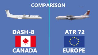 Comparison of ATR 72 vs Dash 8 Q400 most popular turboprop aircraft ATR72 DASH8Q400 [upl. by Schrick9]