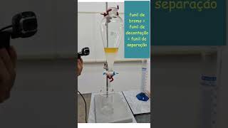 Experiências da Química Decantação shorts short [upl. by Annirac]