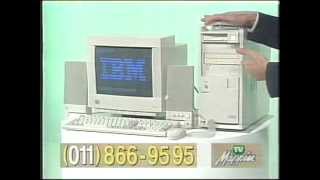 Computador IBM Aptiva Pentium 166Mhz HD 31Gb 16MB RAM Comercial com Emilio Surita TV Mappin 1996 [upl. by Yral]