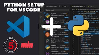 How to setup Python for VSCode in 2023 in 5mins  Install Python and Setup VSCode for Windows 10 [upl. by Alfeus]