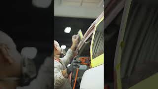 Transformation in Progress westcoastcustoms wcc hondaelement custompaint customcars [upl. by Esinev656]