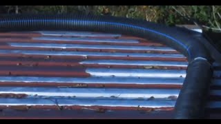 Soda Can Solar Heater 2500 cubic feet alternative forced air heating [upl. by Cohn]