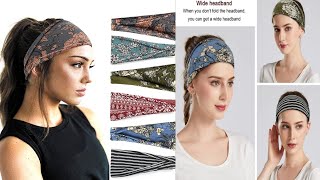 Headbands For Women Fashion  Wide Headband Yoga Workout Head Bands  Hair Accessories [upl. by Gass]