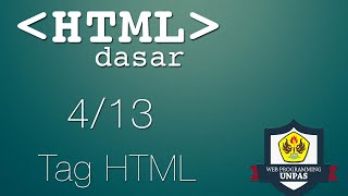 HTML Dasar  Tag 413 [upl. by Paynter]