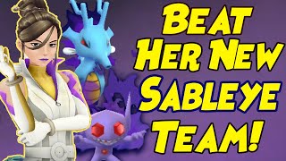 How to Beat Sierra NEW Shadow Sableye Oct 2023 Team in Pokemon GO with Kingdra [upl. by Cato]