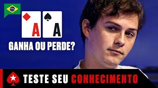 Esses ASES vão GANHAR ou PERDER ♠️ PokerStars Brasil [upl. by Anifad]