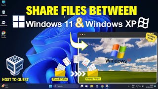 How to Seamlessly Share Files Between Host Windows 11 and Guest Windows XP in VirtualBox [upl. by Aydni]