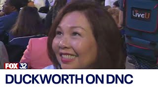 Its so joyful Duckworth shares thoughts on DNC so far [upl. by Gibbie]